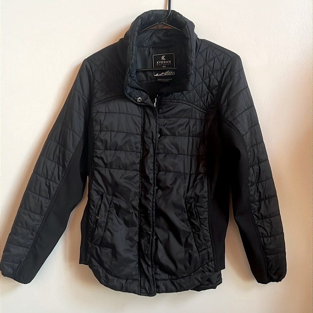 Kyodan Outdoor jacket medium woman black with reflective stripe
